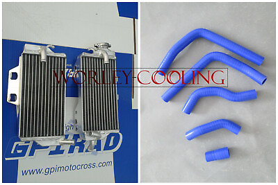 #ad For Honda CR125 CR125R 2005 2006 2007 05 06 07 Aluminum radiator and hose BLUE AU $180.00