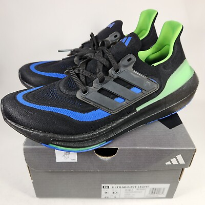 #ad #ad Adidas Ultraboost Light Mens Size 9.5 Running Shoe Black Blue Green IF2414 Core $75.00