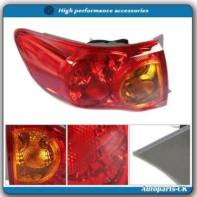 #ad Outer Tail Light Brake Lamp Rear Driver Left Side For Toyota Corolla 2009 2010 $24.45