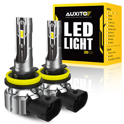 #ad AUXITO H11 LED Headlight Kit Low Beam Bulbs Super Bright 6500K White 20000LM $20.89