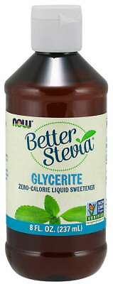 #ad NOW Foods Glycerite Better Stevia Liquid Food Sweetener 8 oz Liquid 06 24EXP $18.95