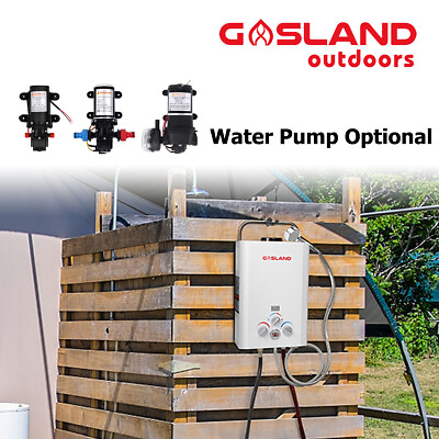 #ad Gasland 6L Propane Tankless Water Heater Outdoor RV Hot Shower Kit Pump Optional $161.49