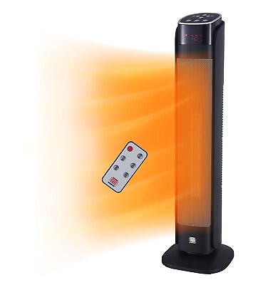 #ad Deluxe Digital 30quot; Ceramic Oscillating Tower Space Heater with Remote Control... $116.48