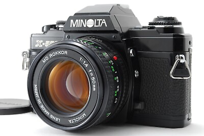 #ad NEAR MINT Minolta X 500 Black 35mm Film Camera MD 50mm F1.4 Lens From JAPAN $199.99