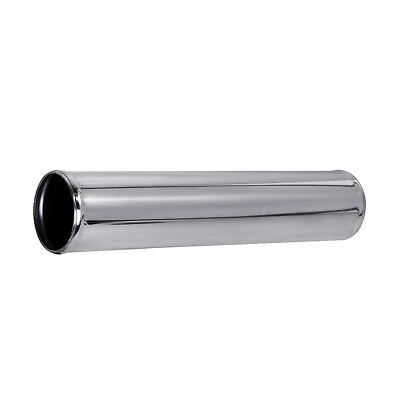 #ad 2.5 in Straight Intercooler Pipe Air Intake Hose Aluminum Alloy Tube Silver 30cm $15.99
