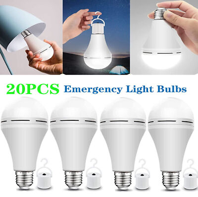 #ad 1 30 Packs Emergency bulbs Rechargeable LED light with Battery backup LED Bulb $11.19