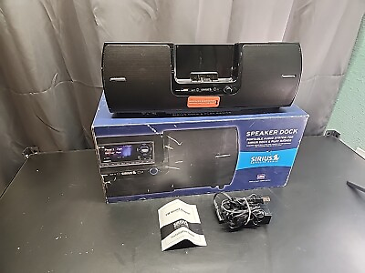 #ad Sirius Speaker Dock SubX2 Black Portable Audio System $44.99