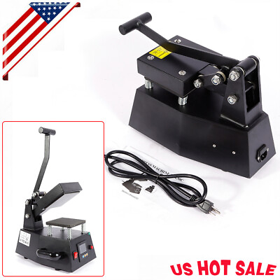 #ad 110V Digital Heat Press Machine DIY Press Single Heater small size material 600W $168.82