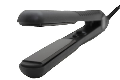 #ad Brand New Women Black Kit Professional Ceramic Flat Iron Hair Comb Instant Heat $41.55