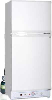#ad 6.1 cu ft 2 Way Fridge Propane Gas Refrigerator Freezer RV Off grid Cabin Camper $1499.00
