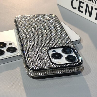 For iPhone 15 Pro Max 14 13 12 11 XS XR 8 7 Glitter Bling Sparkle Diamond Case $9.99