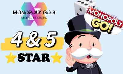 #ad Monopoly Go 4 5 Star Sticker ⚡Instant Delivery Please Read Description 👇🙏 $6.99