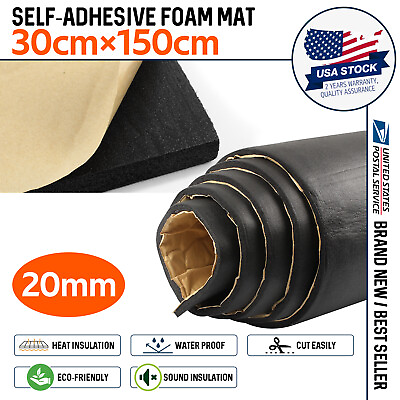 #ad Insulation Sound Deadener Mat Heat Insulation Noise killer Damping 1 Roll 20mm $19.79