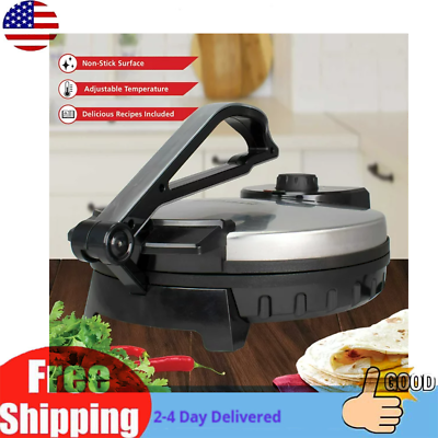 #ad Brentwood Electric Tortilla Maker 8 in. Non Stick Stainless Steel NEW $75.38