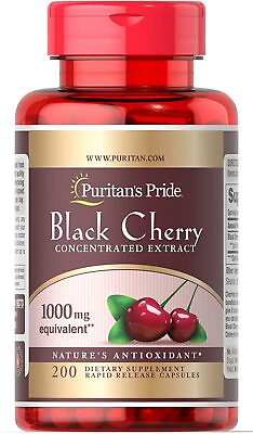 #ad Puritan#x27;s Pride Black Cherry 1000 mg Capsules $38.70