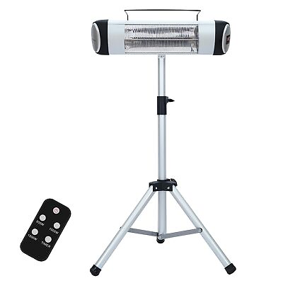 #ad Electric Infrared Space Heater with Remote Control and Portable Tripod for Pa... $132.44