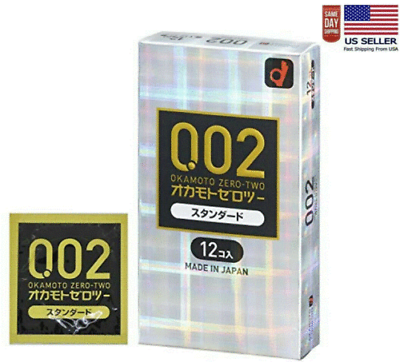 #ad Okamoto 002EX Regular Size Polyurethane Condoem 12Pcs Made In Japan US Seller $16.99