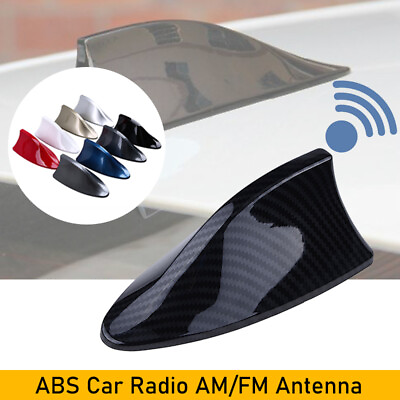 #ad Shark Fin Roof Antenna Cover For 2015 2019 Hyundai Sonata Elantra Ebony Carbon $8.99