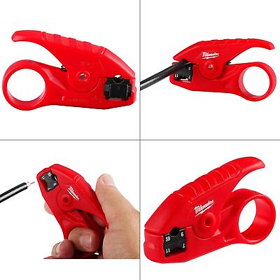 #ad Coax Cable Stripper Milwaukee Box In Long Tinner Nose Electric Tool Straight $27.99