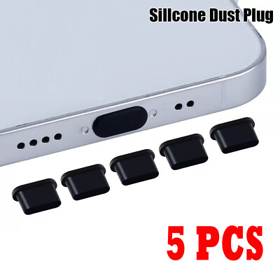 #ad Dust Plug Type c USB Charging Port Protector Silicone Cover For Smart 5pcs $2.87