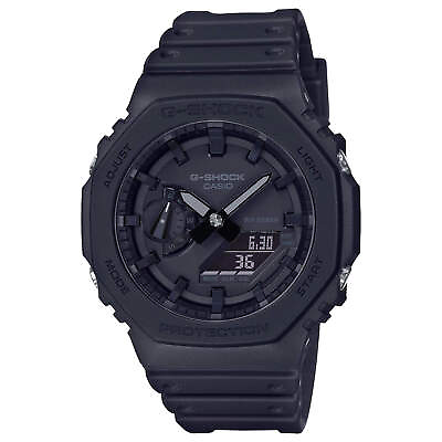 #ad Casio Men#x27;s Watch G Shock Black Resin Strap Anti Magnetic Ana Digital GA2100 1A1 $82.50