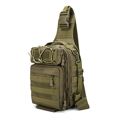 #ad Fishing Tackle Backpack Bag Multifunctional Water Resistant Single Shoulder Rod $23.99