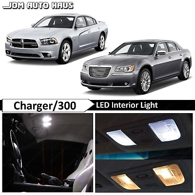 #ad 19x White Interior LED Lights Bulbs Fits 2011 2015 Chrysler 300 amp; Dodge Charger $14.99