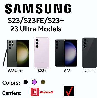 #ad Samsung Galaxy S23 S23 amp; S23 Ultra Series 5G Smartphones Carrier Unlocked amp; VZ $434.99