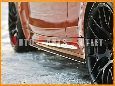 #ad DP Style Carbon Fiber Side Skirt Add on Lip For 2008 2013 BMW E82 E88 1M 2Dr $419.50