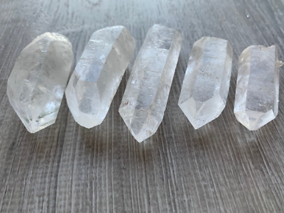 Natural Clear Quartz Crystal Point 1.5quot; to 3quot; Raw Crystal PointsWholesale Bulk $13.45