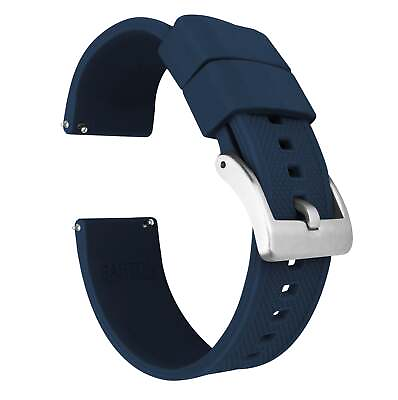 #ad Navy Blue Elite Silicone Watch Band Watch Band $23.99