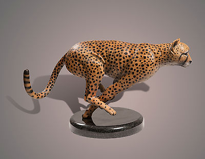 #ad BRONZE quot;The Cheetahquot; Amazing Detail Limited Edition SCULPTURE by BARRY STEIN $7990.00
