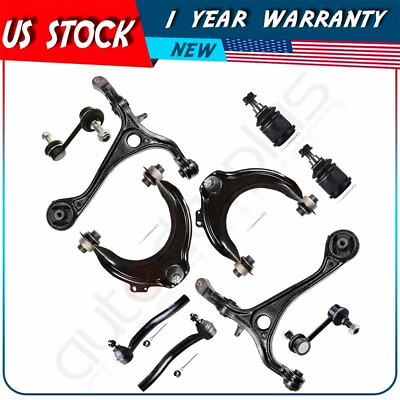 #ad 10Pcs Front Control Arm Ball Joint Sway Bar End Kit For 2003 2007 Honda Accord $119.60