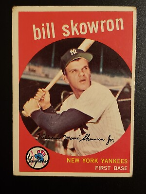 #ad SET BREAK 1959 TOPPS VINTAGE BASEBALL VG EX #90 Bill Skowron New York Yankees $11.98