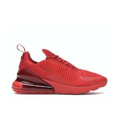 #ad New Nike Air Max 270 Shoes Triple Red Mens Size 9 New Shoes CV7544 600 $103.46