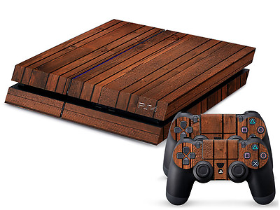 #ad Sony PS4 PLAYSTATION 4 Skin Design Sticker Screen Protector Set Wood 4 Motif $20.25