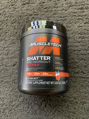 #ad Shatter Pre Workout Ripped Icy Rocket 8.83 oz 250 g 8 24 New Sealed $29.00