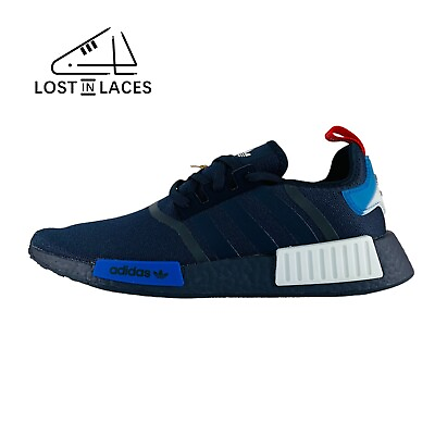 #ad Adidas NMD R1 Navy Blue Light Blue Sneakers New Shoes GW4657 Men#x27;s Sizes $99.88