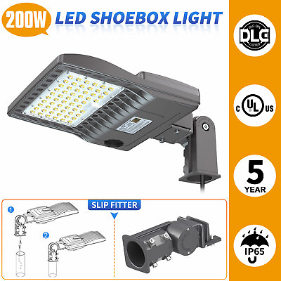#ad #ad 200W LED Parking Lot Lights Flood Security Lamp for Street Area Stadium Roadway $118.67