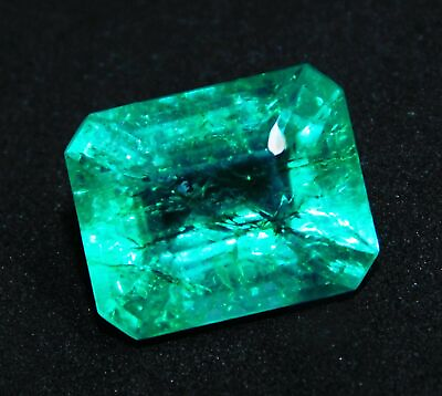 #ad 6 8 Ct Natural Zambian Green Emerald Radiant Certified Top Quality AAA Gemstone $13.49