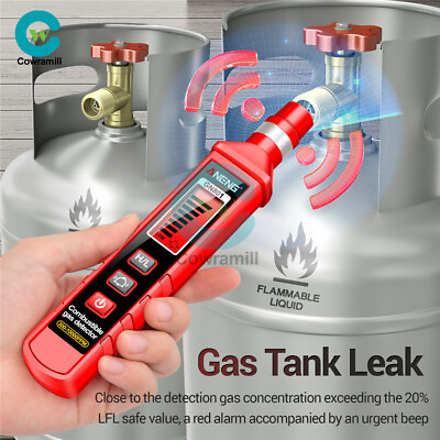 #ad Portable Combustible Natural Gas Propane Leak Detector LCD Tester Analyzer Alarm $15.18