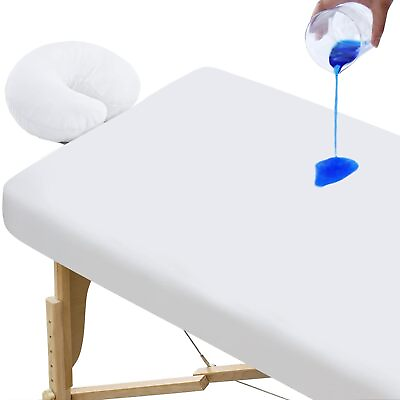 #ad 2 Piece Waterproof Massage Table Sheet Set Include Soft Sheet Face Cradle Cover $24.99