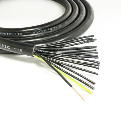 #ad LAPP 18 Core Flexible Mains Cable. 240v Black Socapex Lighting Flex $245.70