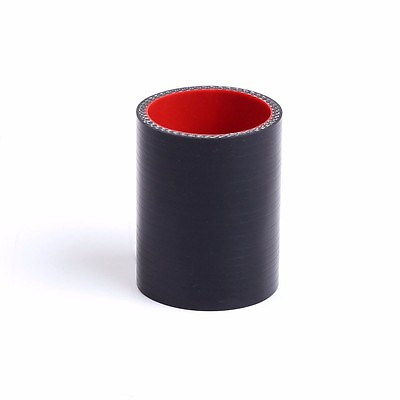 #ad 51mm Straight Silicone Hose Pipe Black Red 2quot; Intercooler Radiator Coupler Turo $6.18