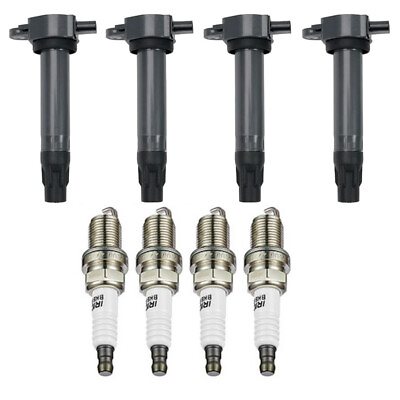 #ad 4 Ignition Coils Iridium Spark Plugs for Dodge Journey Avenger Compass 2.0 2.4 $64.11
