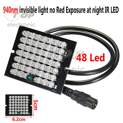 #ad IR Infrared Illuminator 48 LED Bulb Light Board CCTV Night Vision Camera 940nm $5.64
