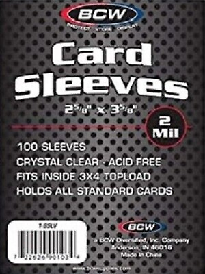 #ad 100 BCW Standard Loose Soft Penny Card Sleeves Sports Gaming FREE SHIPPING $3.29