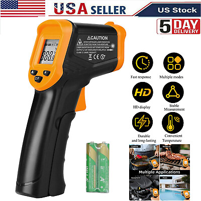 #ad Digital Infrared Thermometer Temperature Gun Laser IR Cooking 50°C 550°C $9.98