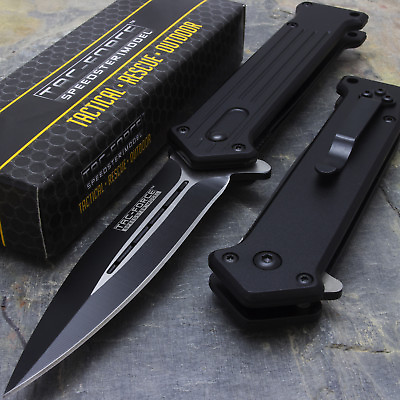 #ad 8quot; TAC FORCE SPRING ASSISTED FOLDING TACTICAL KNIFE Blade Pocket EDC Open $9.95