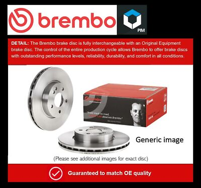 #ad Brake Disc Single Vented Front 350mm 09.D064.21 Brembo T4A2343 T4K5014 New GBP 144.20